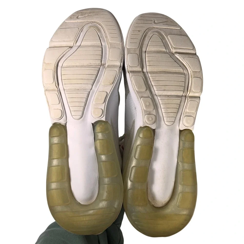 Nike Air Max 270 Cream White Womens Running Shoes 943345-103 Size 7 Women 5.5Y‎